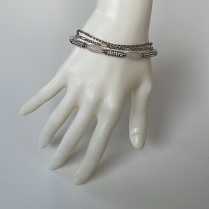 NWT WHBM Silver/Pink Bolero Bracelet